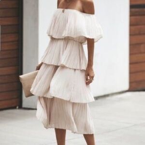 Blush Pink Tiered Dress